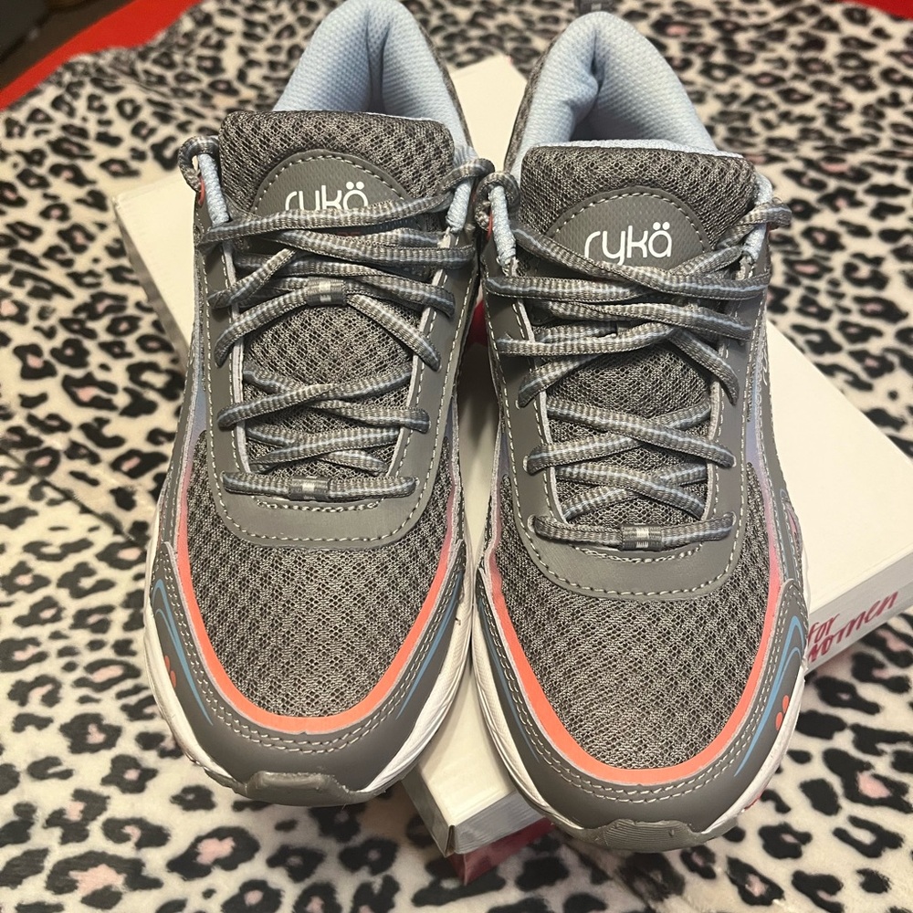 Ryka Charcoal and Coral Running Shoes